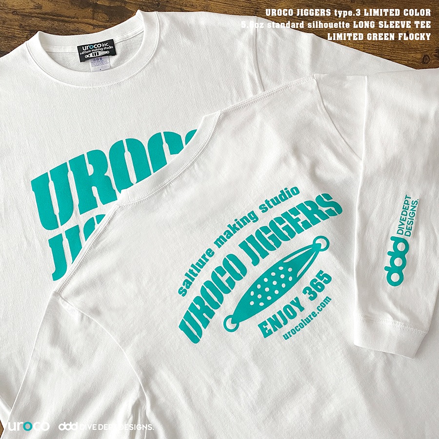 UROCO JIGGERS STAFF LONG SLEEVE TEE LIMITED GREEN UJGL-0066