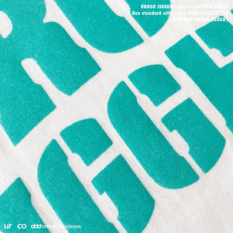 UROCO JIGGERS STAFF LONG SLEEVE TEE LIMITED GREEN UJGL-0066