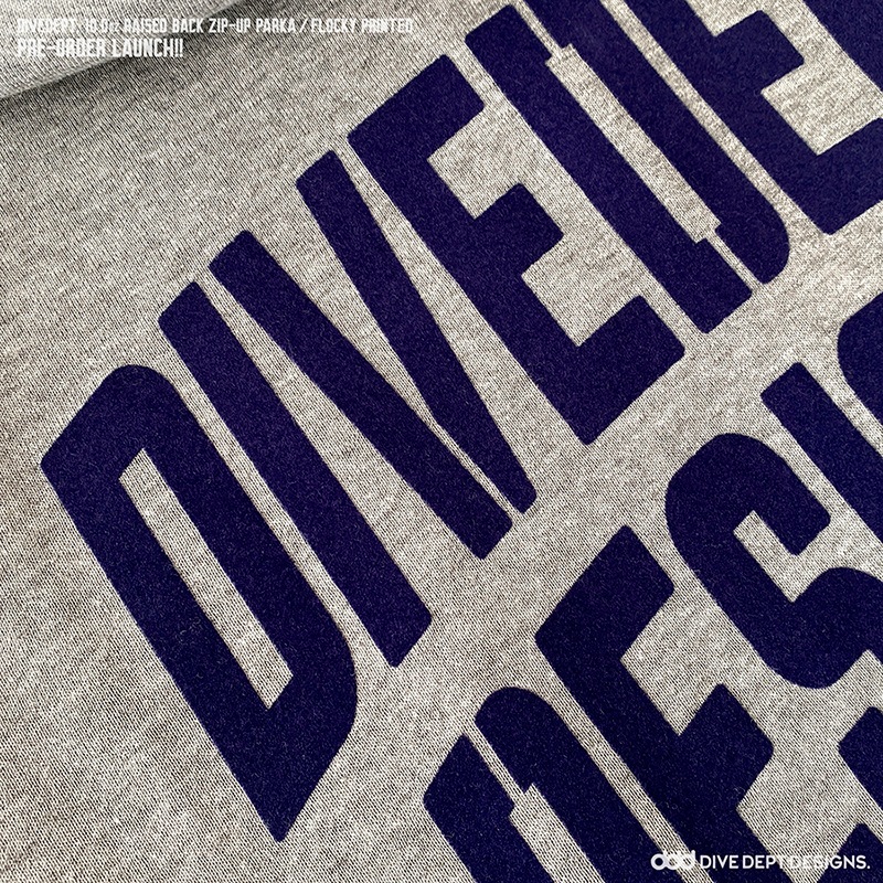 DIVE DEPT DESIGNS RAISED BACK ZIP-UP PARKA DRZP-0068