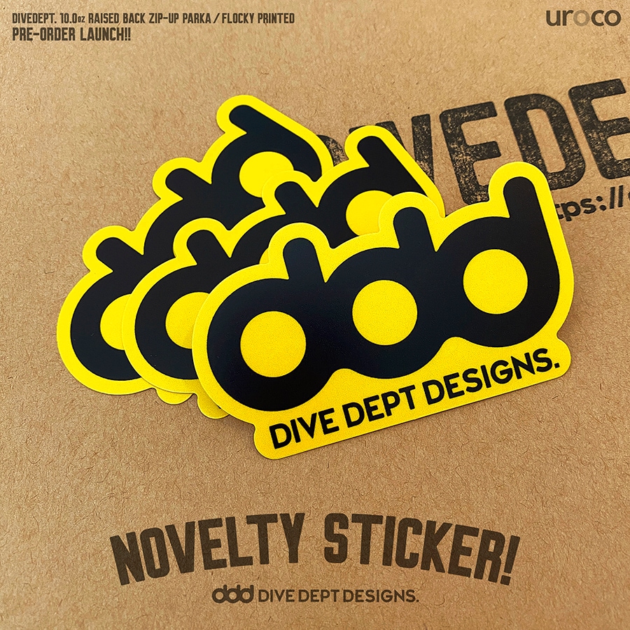 DIVE DEPT DESIGNS RAISED BACK ZIP-UP PARKA DRZP-0068