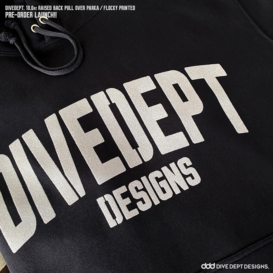DIVE DEPT DESIGNS RAISED BACK PULL OVER PARKA DRPP-0069