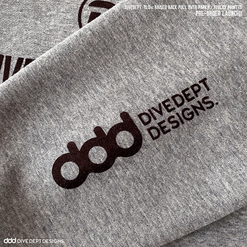 DIVE DEPT DESIGNS RAISED BACK PULL OVER PARKA DRPP-0069