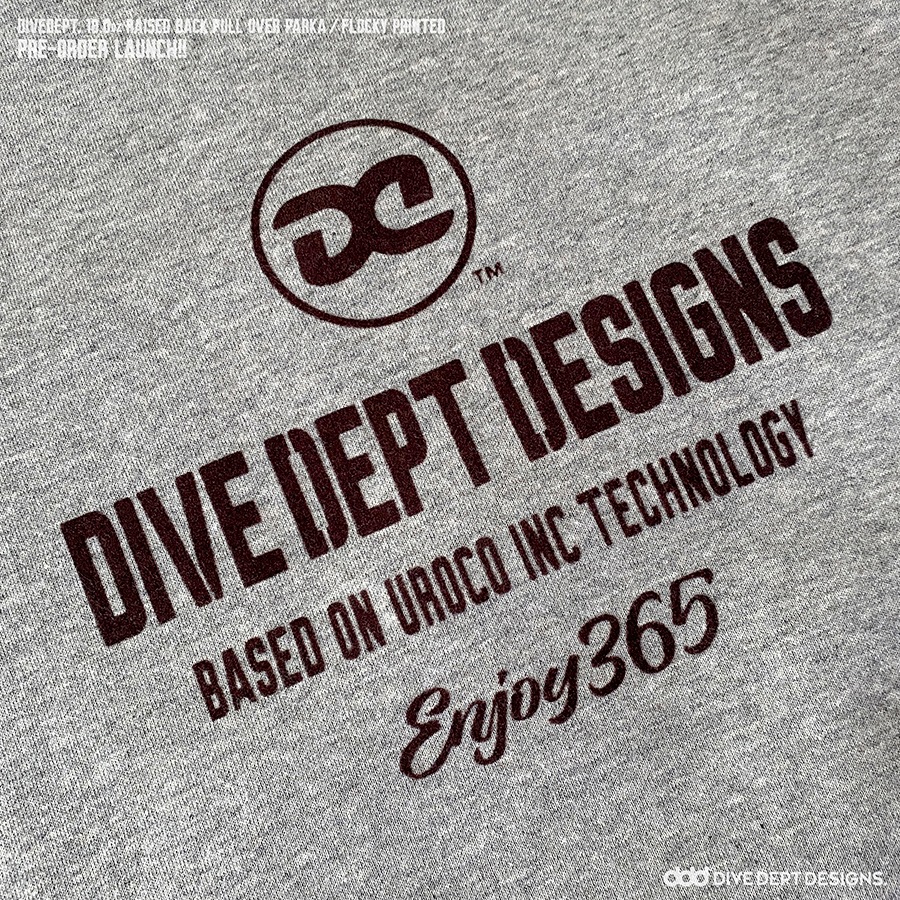 DIVE DEPT DESIGNS RAISED BACK PULL OVER PARKA DRPP-0069