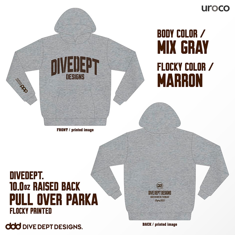 DIVE DEPT DESIGNS RAISED BACK PULL OVER PARKA DRPP-0069