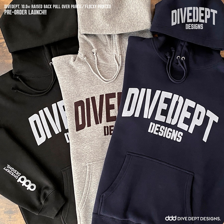 DIVE DEPT DESIGNS RAISED BACK PULL OVER PARKA DRPP-0069