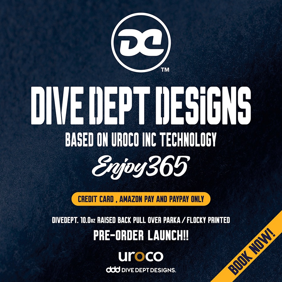 DIVE DEPT DESIGNS RAISED BACK PULL OVER PARKA DRPP-0069