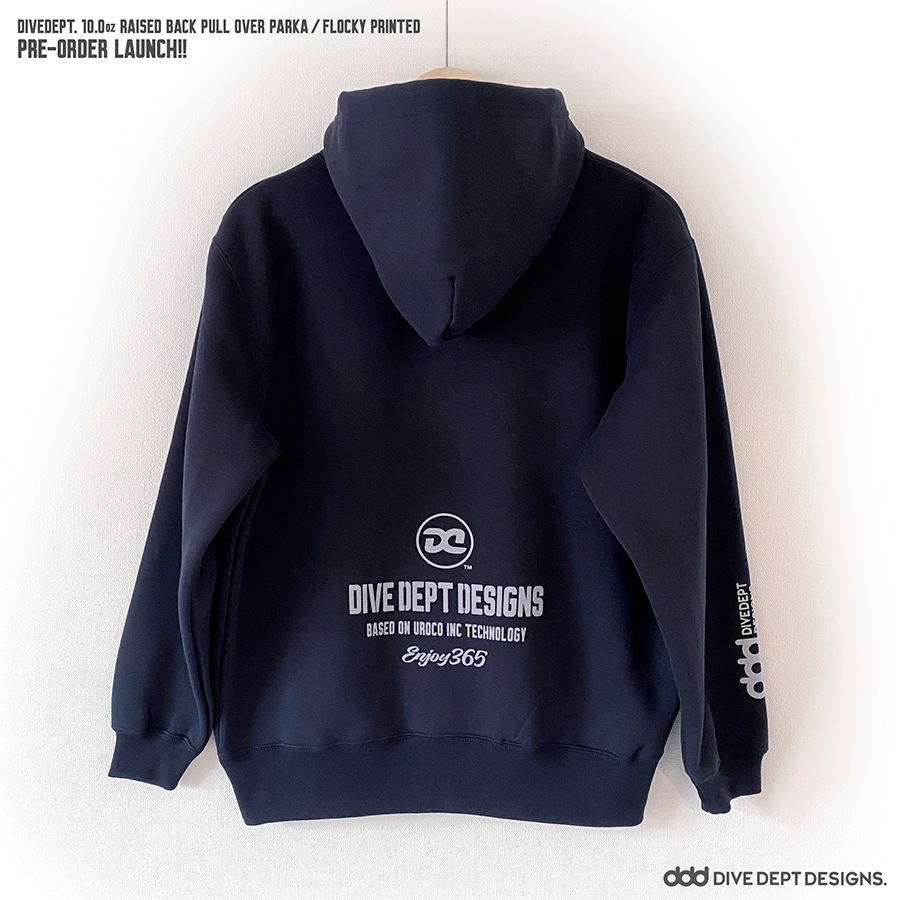 DIVE DEPT DESIGNS RAISED BACK PULL OVER PARKA DRPP-0069