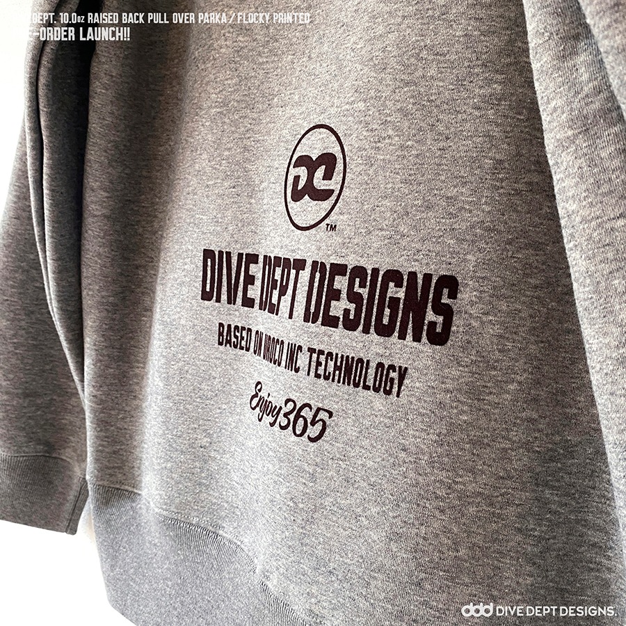 DIVE DEPT DESIGNS RAISED BACK PULL OVER PARKA DRPP-0069