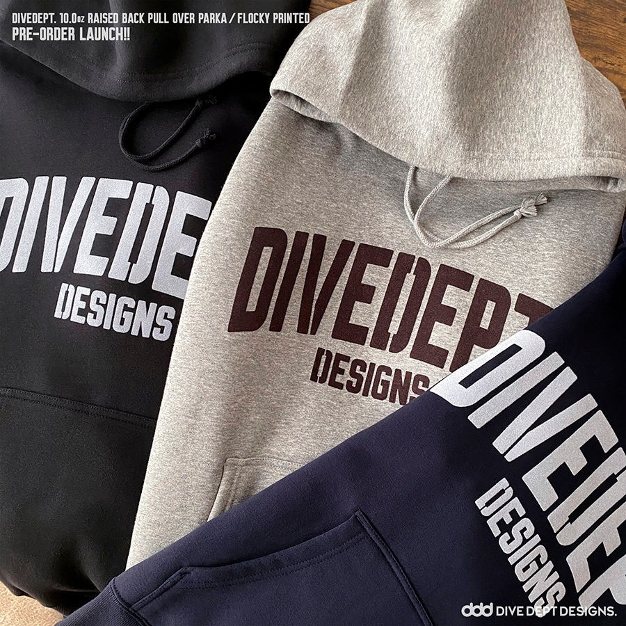 DIVE DEPT DESIGNS RAISED BACK PULL OVER PARKA DRPP-0069