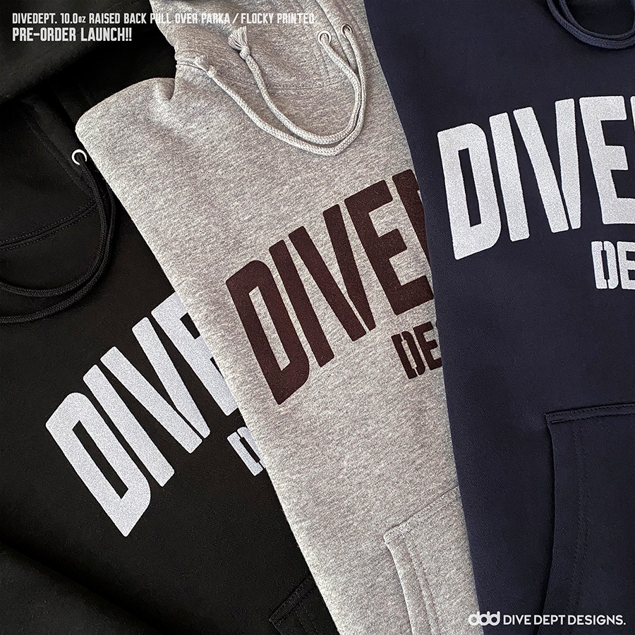 DIVE DEPT DESIGNS RAISED BACK PULL OVER PARKA DRPP-0069