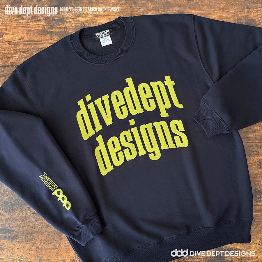 DIVEDEPT. BTS FLOCKY PRESS RAISED BACK SWEAT DBRS-0072