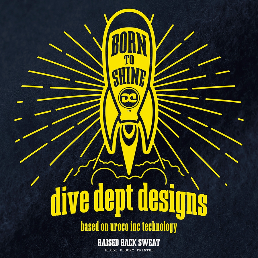 DIVEDEPT. BTS FLOCKY PRESS RAISED BACK SWEAT DBRS-0072