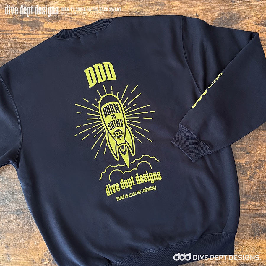 DIVEDEPT. BTS FLOCKY PRESS RAISED BACK SWEAT DBRS-0072