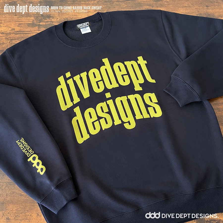 DIVEDEPT. BTS FLOCKY PRESS RAISED BACK SWEAT DBRS-0072