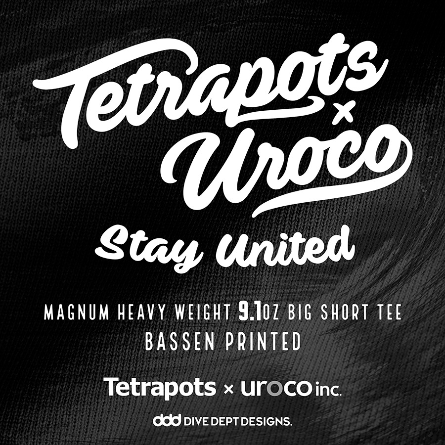 TETRAPOTS��UROCO STAY UNITED BIG SHORT TEE TUBS-0074