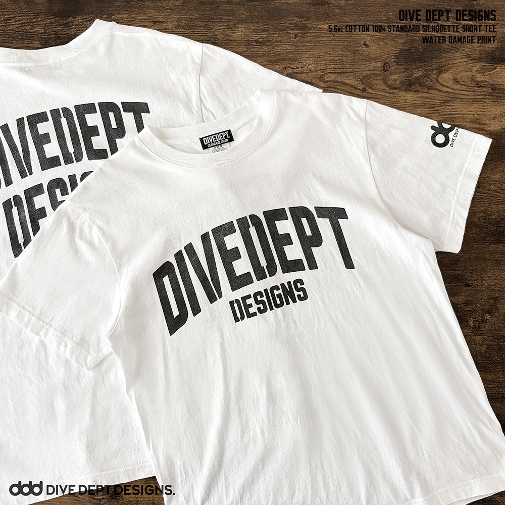 DIVE DEPT DESIGNS WATER DAMAGE PRINT SHORT SLEEVE TEE DDSS-0081