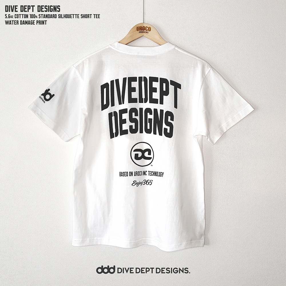 DIVE DEPT DESIGNS WATER DAMAGE PRINT SHORT SLEEVE TEE DDSS-0081