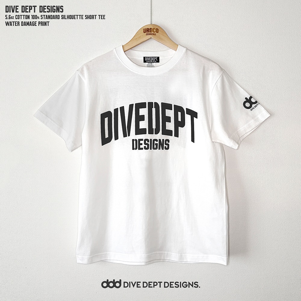 DIVE DEPT DESIGNS WATER DAMAGE PRINT SHORT SLEEVE TEE DDSS-0081