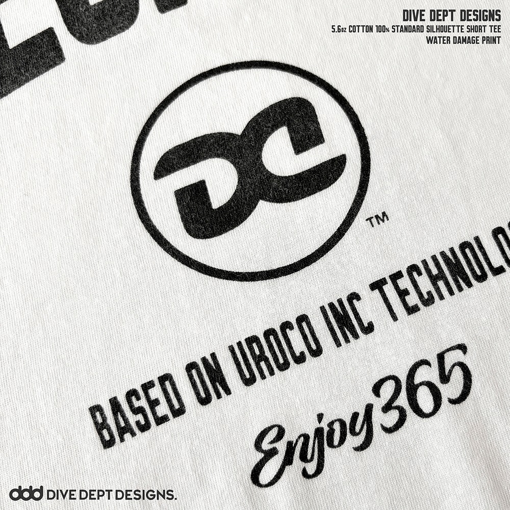 DIVE DEPT DESIGNS WATER DAMAGE PRINT SHORT SLEEVE TEE DDSS-0081