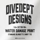 DIVE DEPT DESIGNS WATER DAMAGE PRINT SHORT SLEEVE TEE DDSS-0081