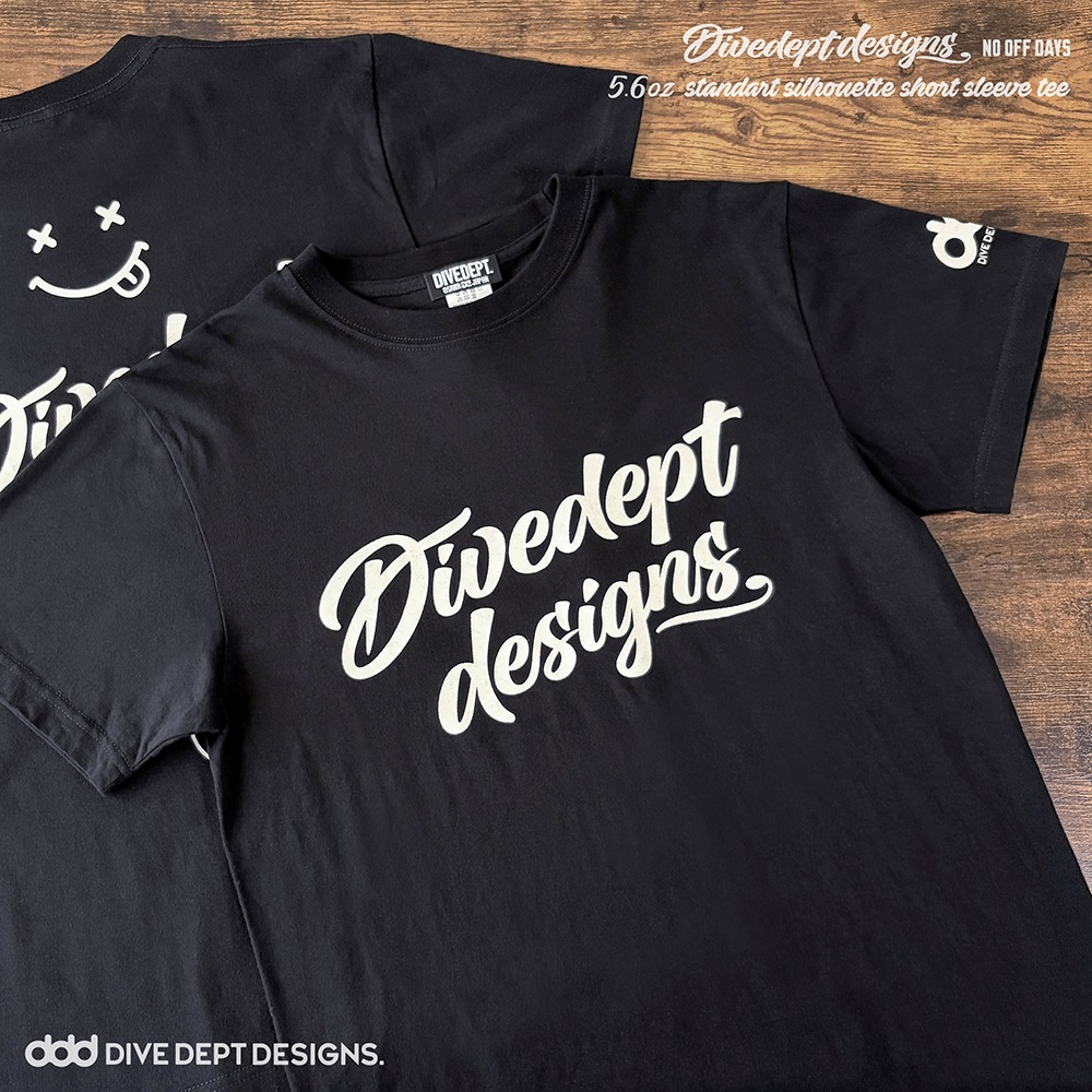 DIVEDEPT. NO OFF DAYS BASSEN PRINTED SHORT SLEEVE TEE DNBS-0082