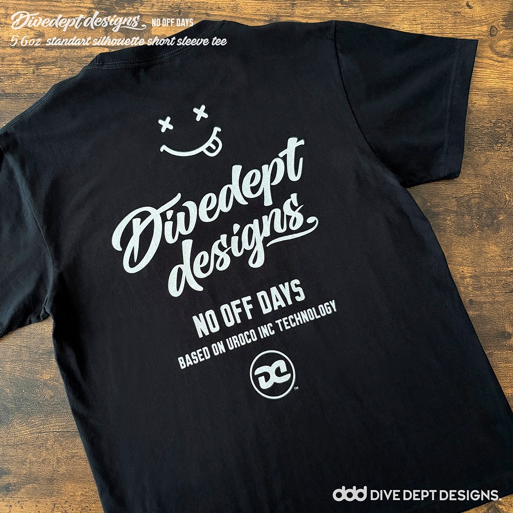 DIVEDEPT. NO OFF DAYS BASSEN PRINTED SHORT SLEEVE TEE DNBS-0082