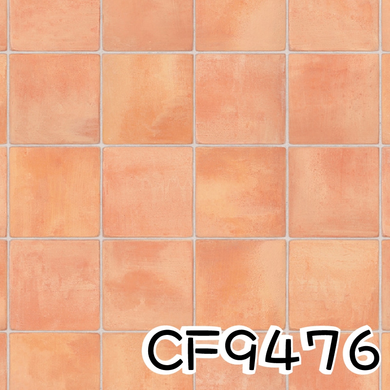 ヴィンテージ】テラコッタタイル柄の床に素敵にDIYアレンジ！！ 東リ