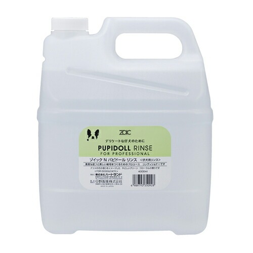 ZOIC PUPIDOLL SHAMPOO&RINSE 各4000ml ZOIC N | ZOIC - Heartland Co., Ltd.