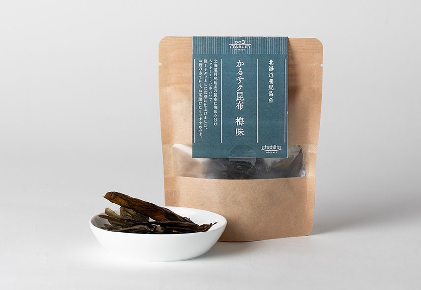 北海道利尻島産 かるサク昆布 梅味
