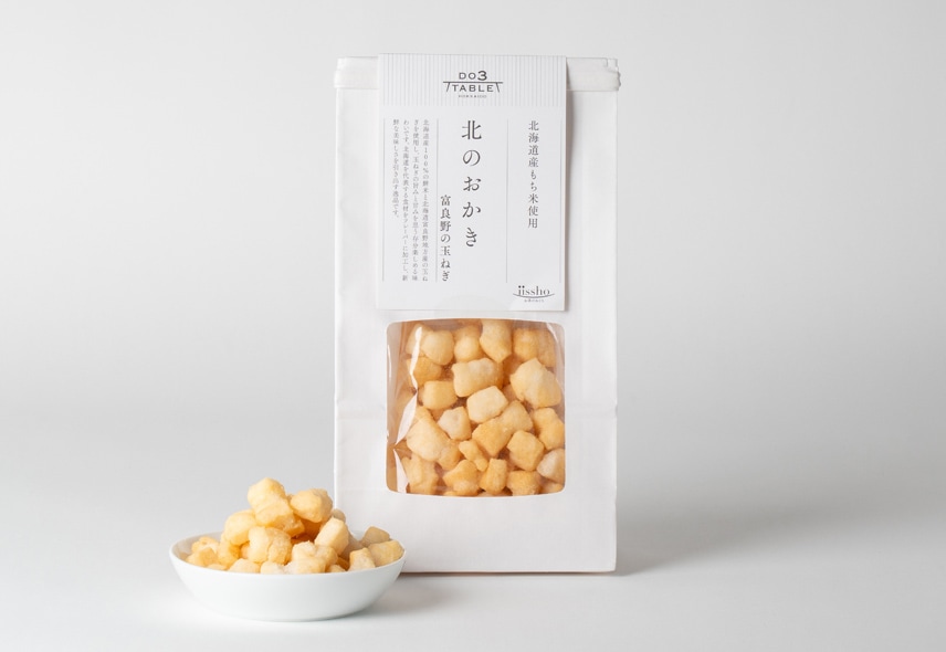 北海道産もち米使用 北のおかき 富良野の玉ねぎ