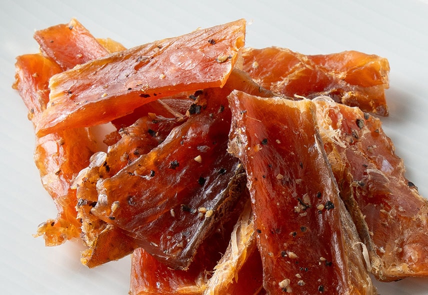 北海道産 サーモンのひと口とば 黒胡椒