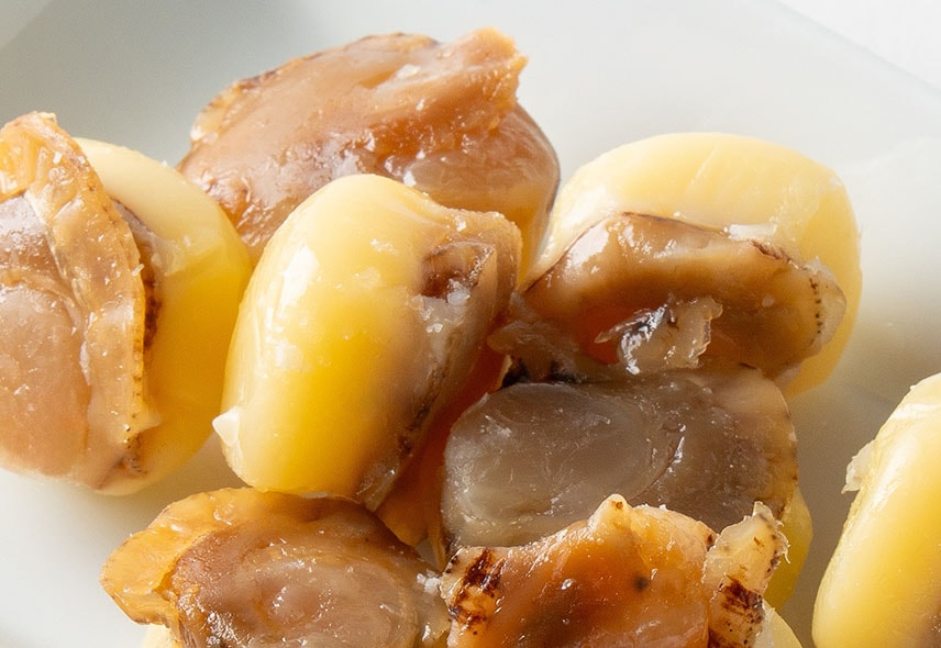 ひとくちおつまみ 焼き帆立チーズ添え｜おさけのおとも｜オンライン