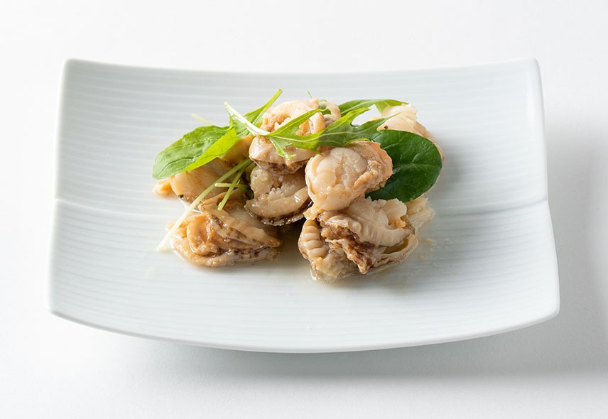 北海道産ほたてのコンフィ オリーブオイル煮