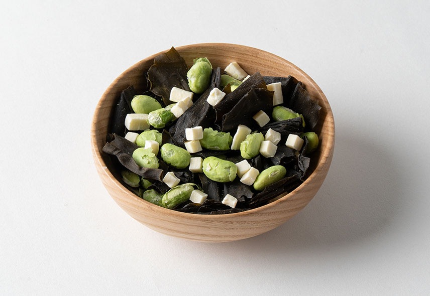 北海道十勝産枝豆使用 おやつ昆布と枝豆チーズ