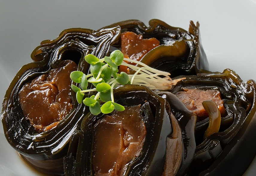 北海道産　やわらか炊き　昆布巻き　帆立