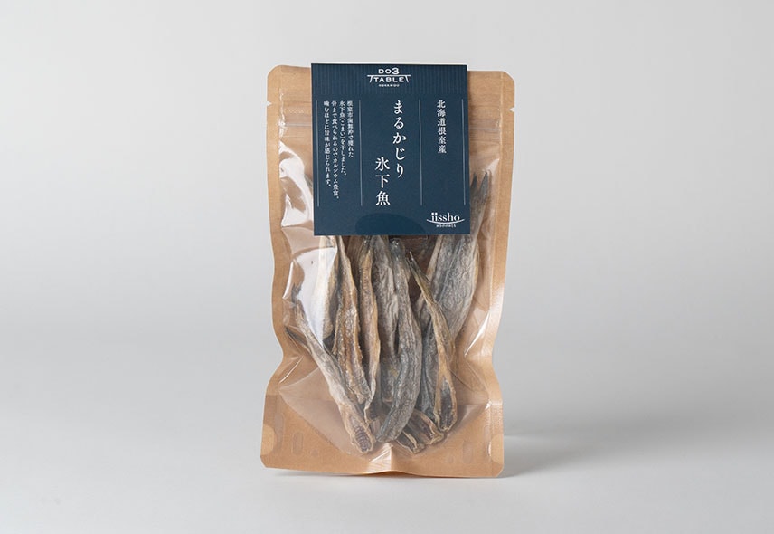 北海道根室産　まるかじり　氷下魚