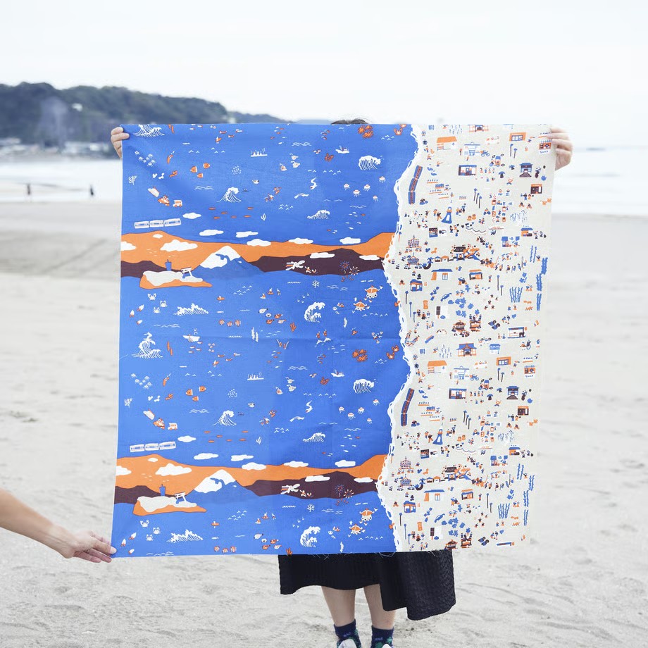 風呂敷-湘南柄｜minigara｜DOSKA