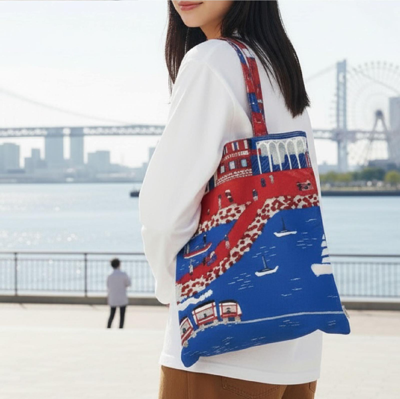 横浜柄トートバック