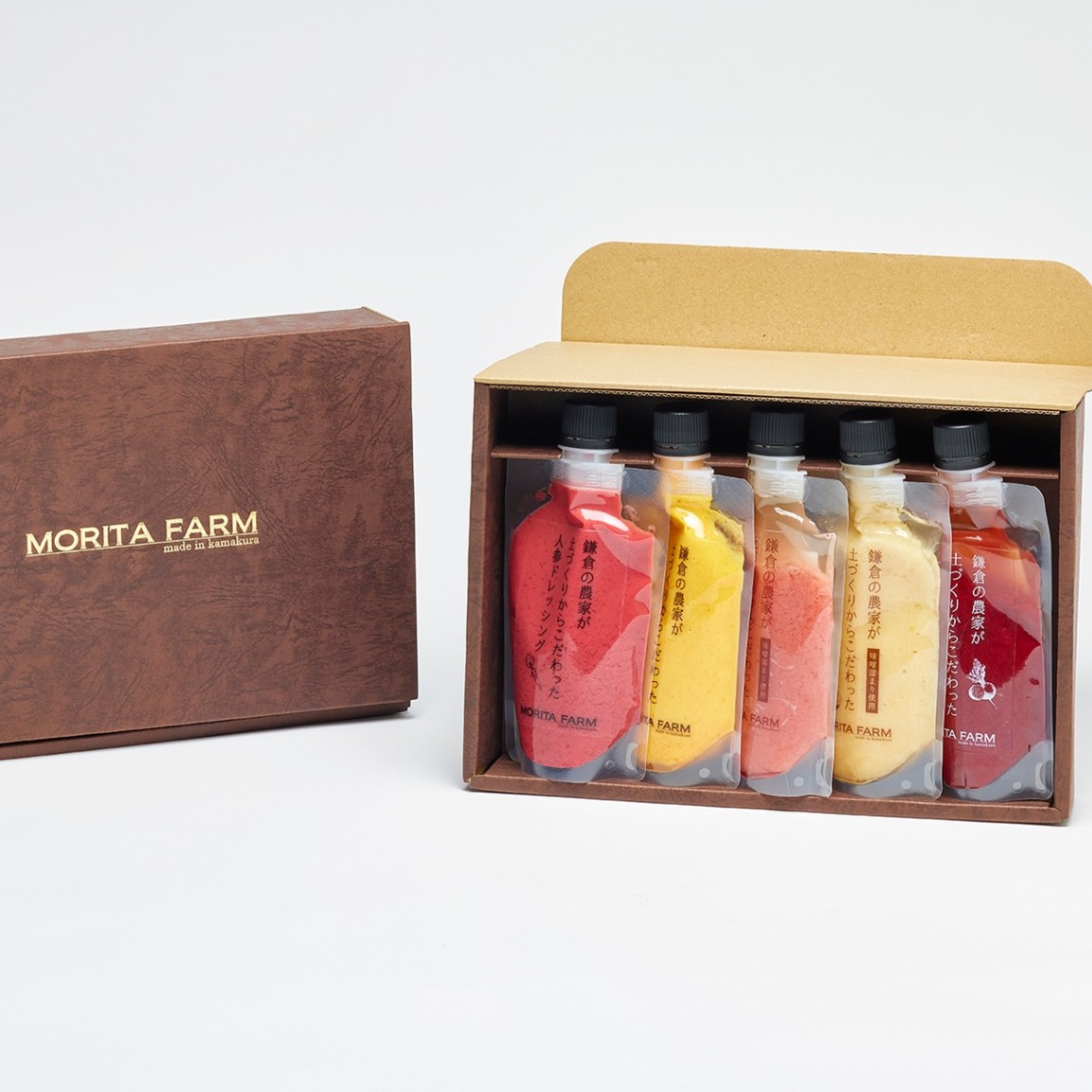 【鎌倉野菜】ギフトドレッシング 5本セット（化粧箱入り）YPRTB