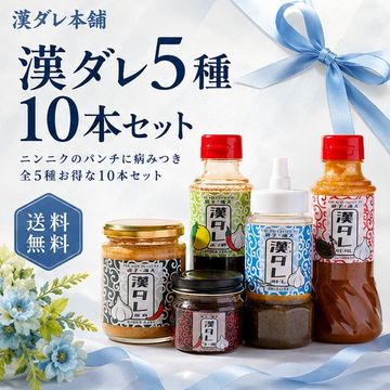 【送料無料】漢ダレ5種 10本セット
