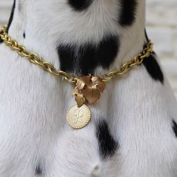 【送料無料】真鍮製ドッグチョーカー　blad（ブラット）