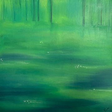 【チョークアート】deep forest