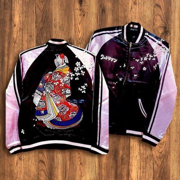 [Lサイズ]ウルトラの母柄刺繍スカジャン