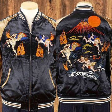 [Sサイズ]百鬼夜行柄刺繍スカジャン