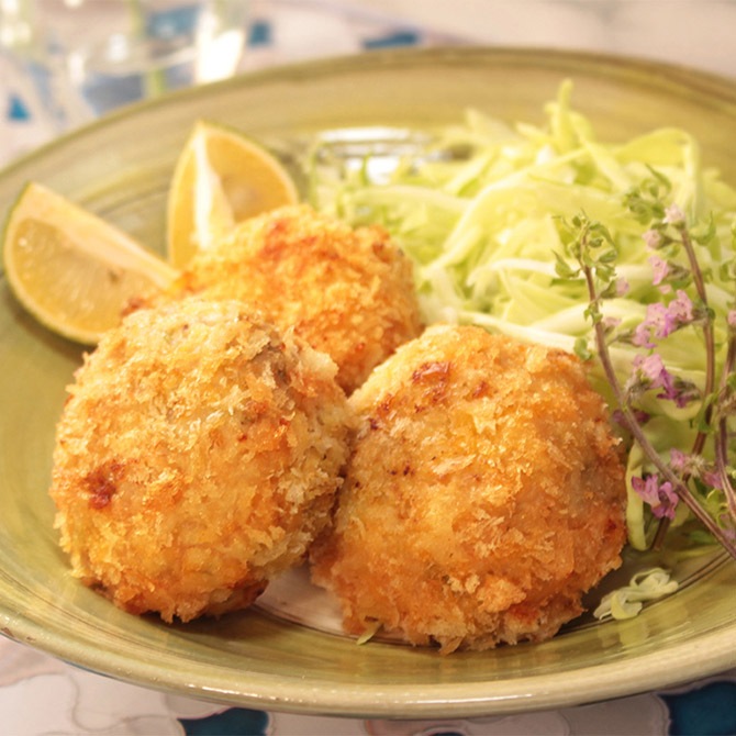 かじきのメンチカツ 3ヶ入｜惣菜（レンチンするだけ）｜羽床総本店｜DOSKA