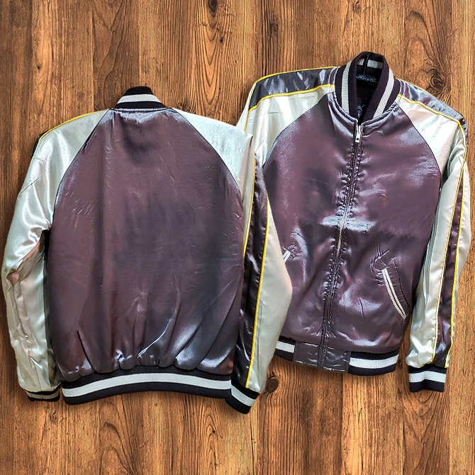 Sサイズ]炎とゼットン刺繍スカジャン【10月限定送料無料