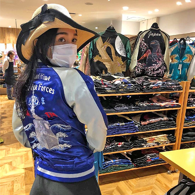 激レア　カンサイマン　スカジャン　横須賀　ブラック　龍　日本製　y2k M 激レア カンサイマン スカジャン 横須賀 ブラック 龍 日本製 y2k