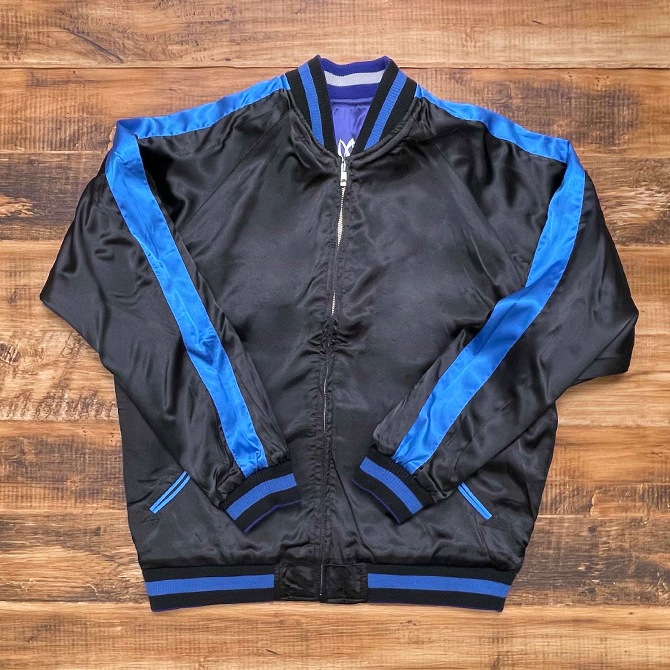 Lサイズ]護衛艦きりしま柄刺繍リバーシブルスカジャン【送料無料