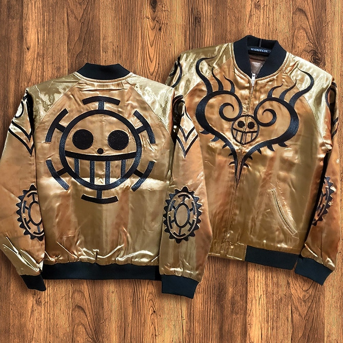 Sサイズ]トラファルガー・ロー タトゥー リバーシブル スカジャン｜ONE