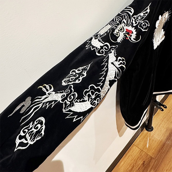 XLサイズ]両面刺繍 虎柄別珍スカジャン｜和柄｜横須賀スカジャン専門店